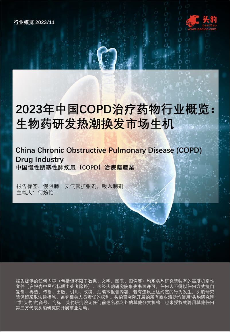 《2023年中国COPD治疗药物行业概览：生物药研发热潮换发市场生机》 - 第1页预览图