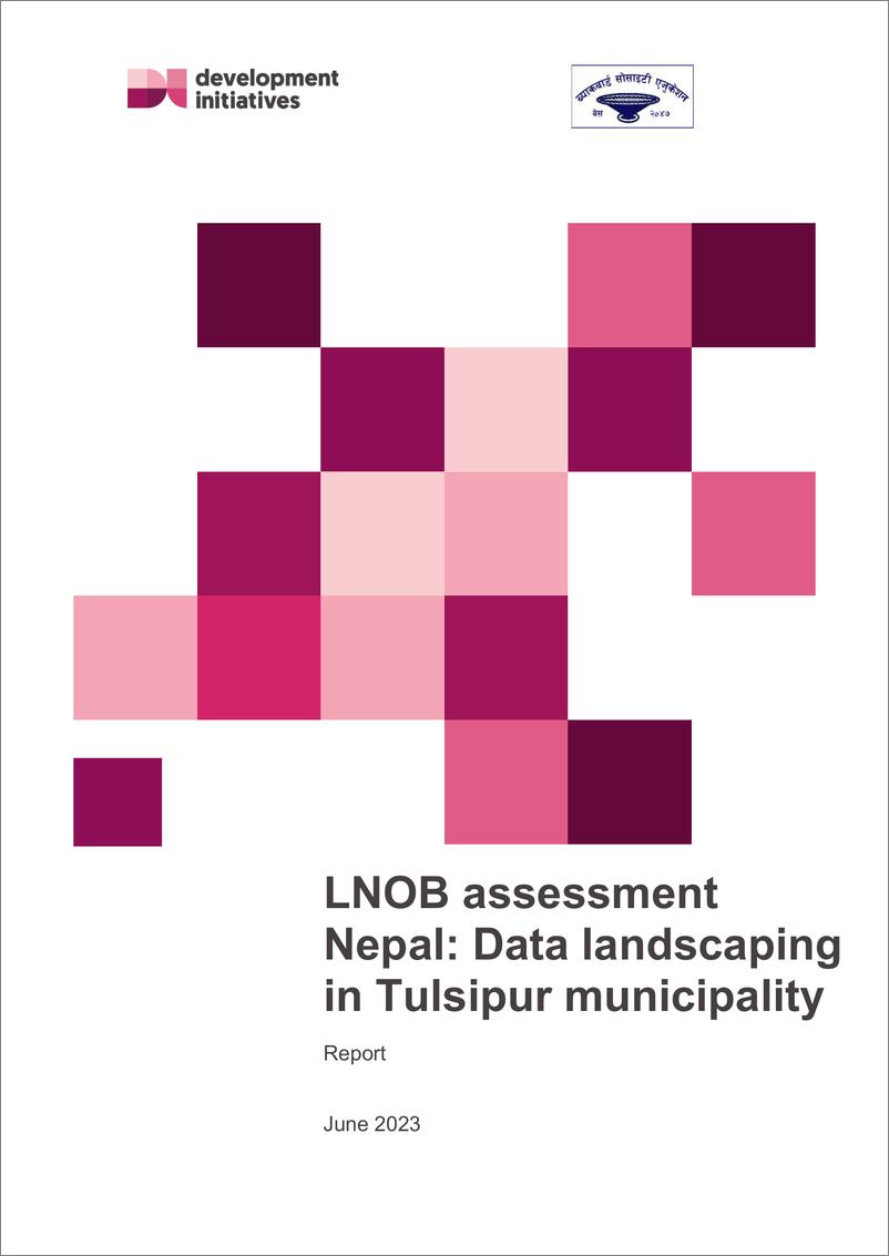 《Devinit-尼泊尔LNOB评估：Tulsipur市的景观数据（英）-2023》 - 第1页预览图