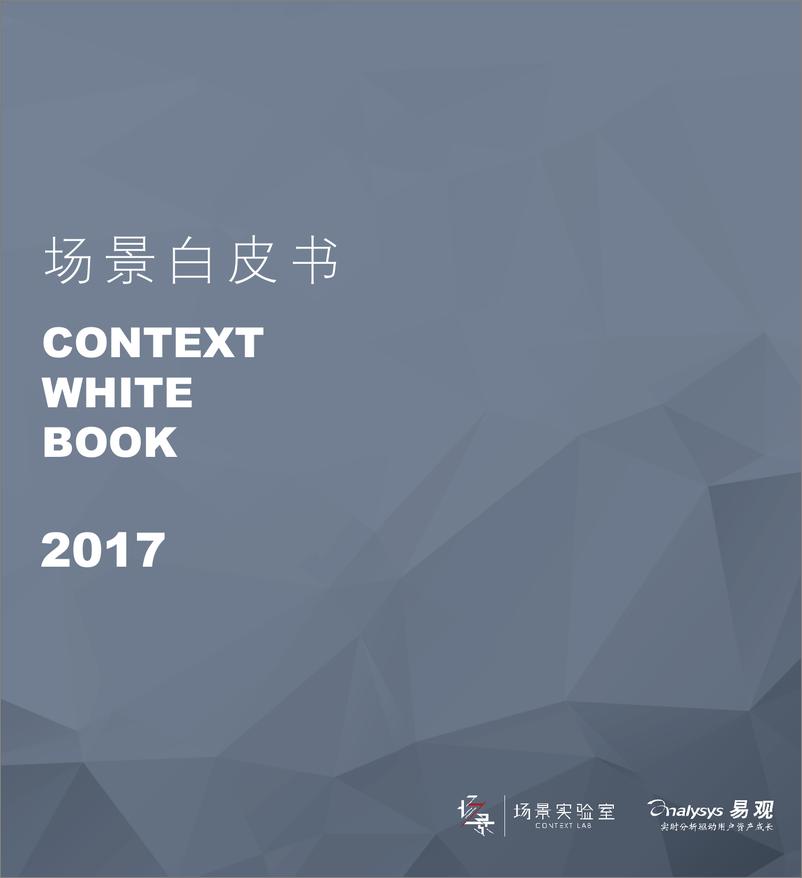 《场景白皮书2017》 - 第1页预览图