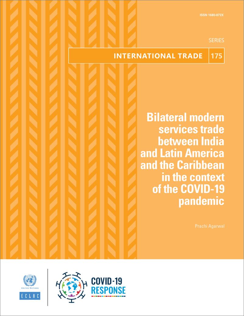 《拉丁美洲经济委员会-新冠肺炎疫情背景下印度与拉丁美洲和加勒比之间的双边现代服务贸易（英）-2022.12-48页》 - 第1页预览图