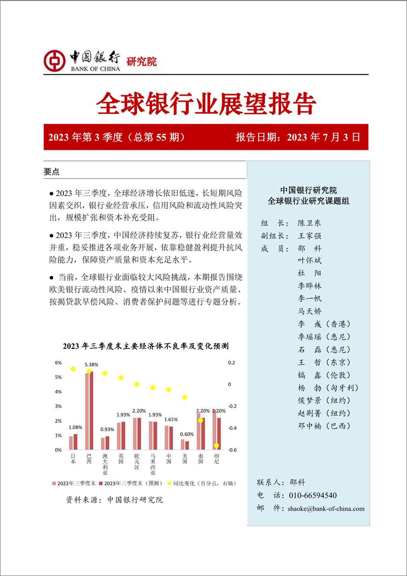 《全球银行业展望报告-48页》 - 第1页预览图