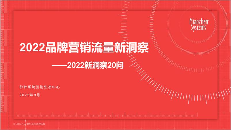 《2022品牌营销流量新洞察——2022新洞察20问-秒针系统》 - 第1页预览图