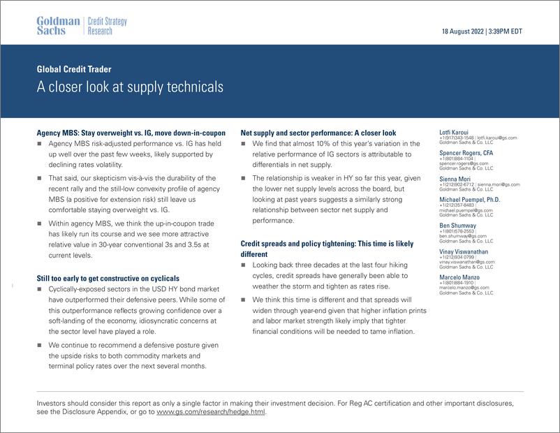 《Global Credit Trade A closer look at supply technicals(1)》 - 第1页预览图