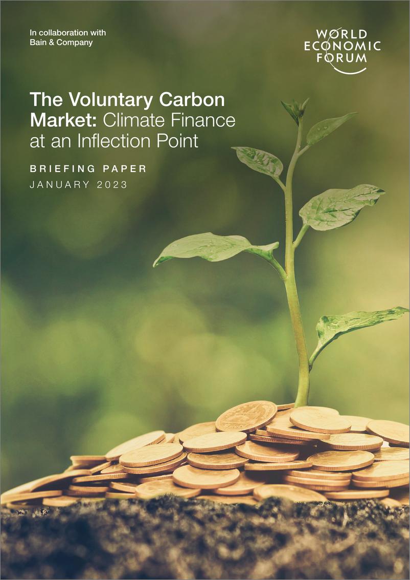 《自愿碳市场：处于拐点的气候融资（英文版）-世界经济论坛》 - 第1页预览图