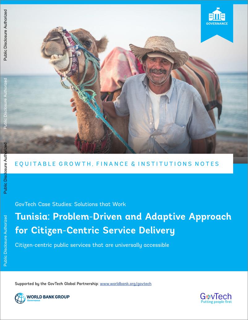 《世界银行-突尼斯：以公民为中心提供服务的问题驱动和适应性方法（英）-2024-12页》 - 第1页预览图
