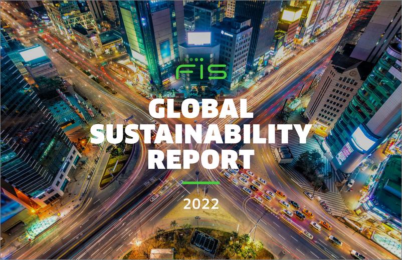 《2022全球可持续报告-FIS》 - 第1页预览图