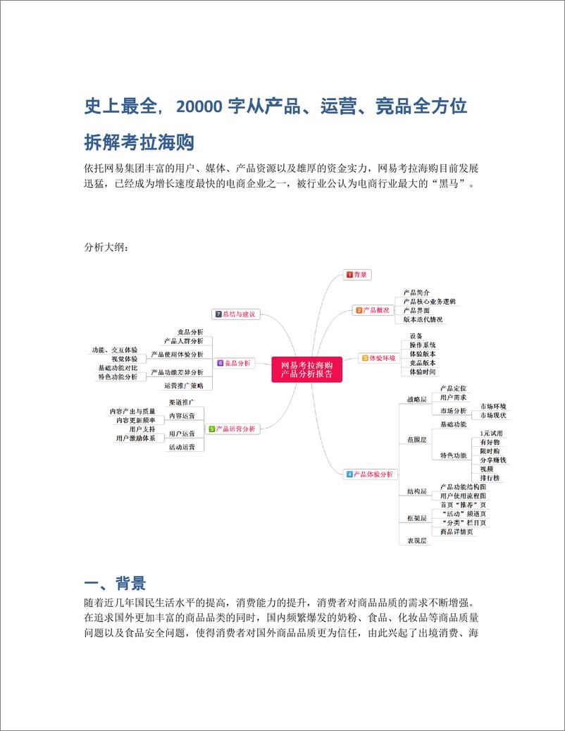 《史上最全，20000字从产品、运营、竞品全方位拆解考拉海购》 - 第1页预览图