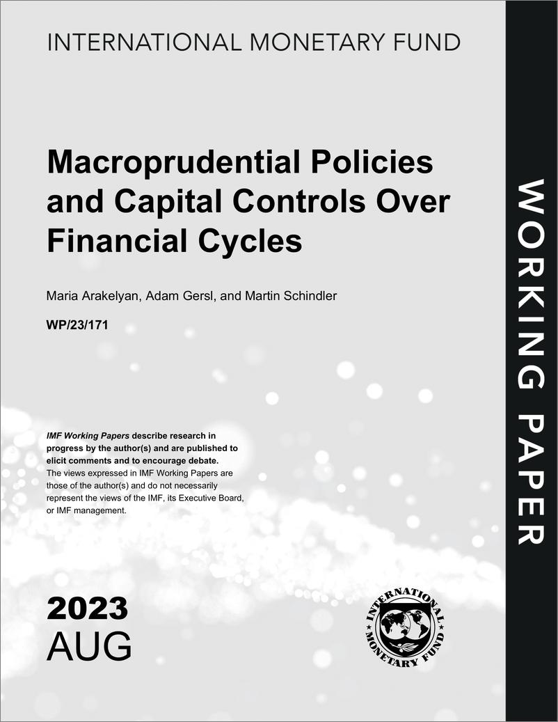 《IMF-宏观审慎政策与金融周期资本管制（英）-2023.8-45页》 - 第1页预览图