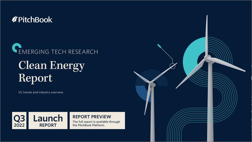 《PitchBook-2022年三季度清洁能源报告（英）-2022.12-10页》 - 第1页预览图