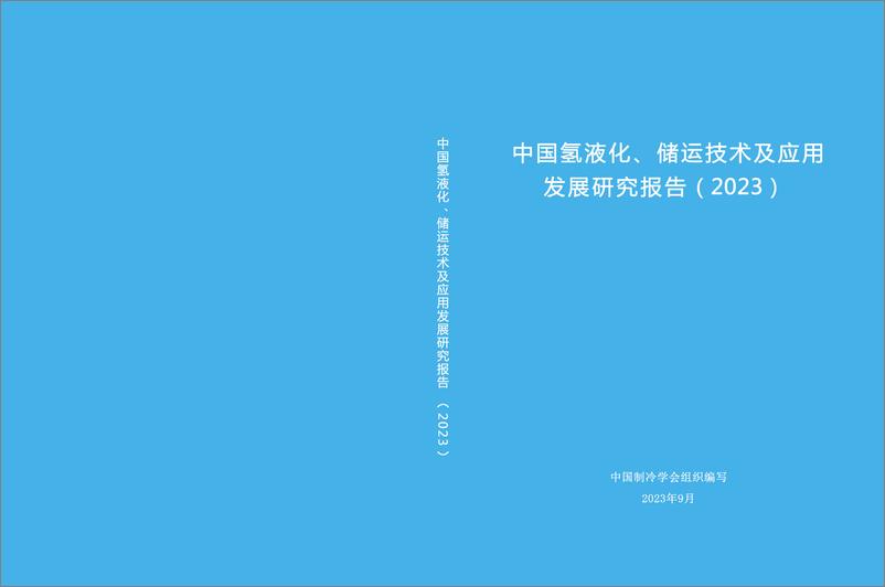 《中国氢液化、储运技术及应用发展研究报告（2023）-259页》 - 第1页预览图