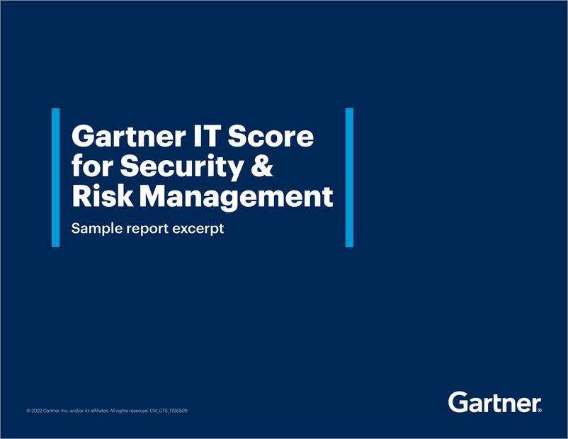 《Gartner IT安全和风险管理评分（英）-8页》 - 第1页预览图