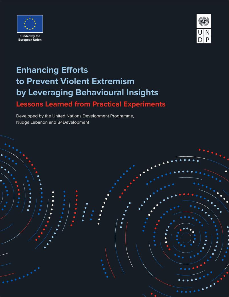 《UNDP-通过利用行为洞察力加强预防暴力极端主义的努力（英）-2022.3-29页》 - 第1页预览图
