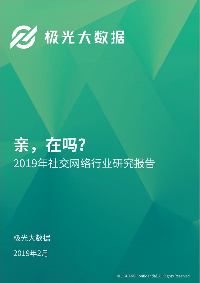 《2019年社交网络行业研究报告》 - 第1页预览图