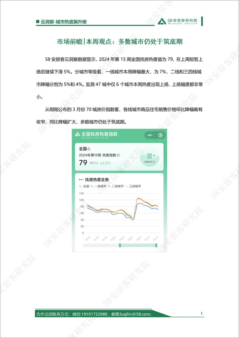 《2024年第15周城市热度飙升榜-8页》 - 第1页预览图