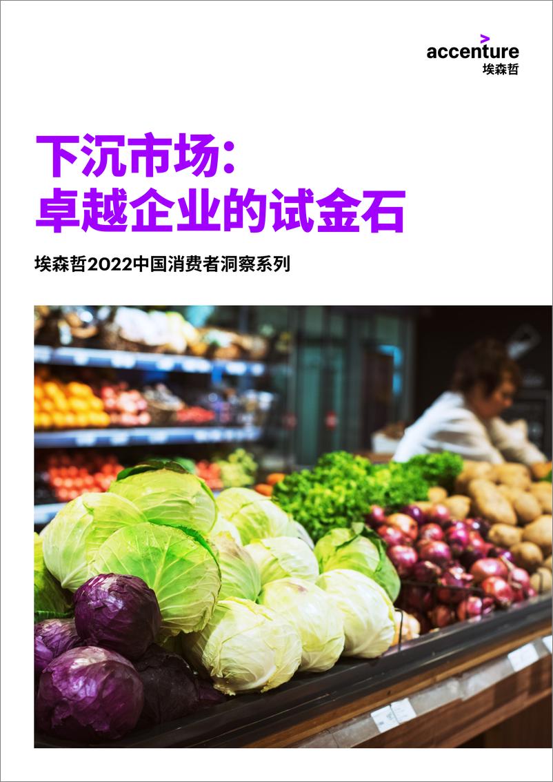 《2022中国消费者洞察系列报告——下沉市场卓越企业的试金石-埃森哲-202205》 - 第1页预览图