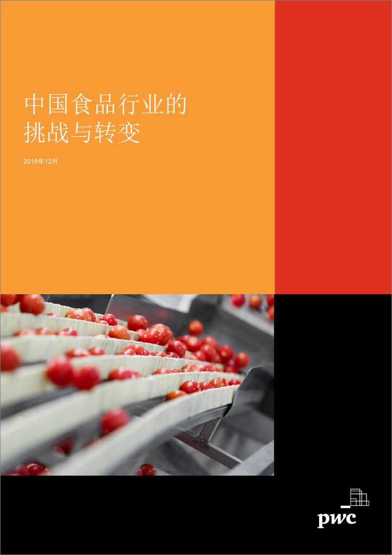 《中国食品行业的挑战与转变》 - 第1页预览图