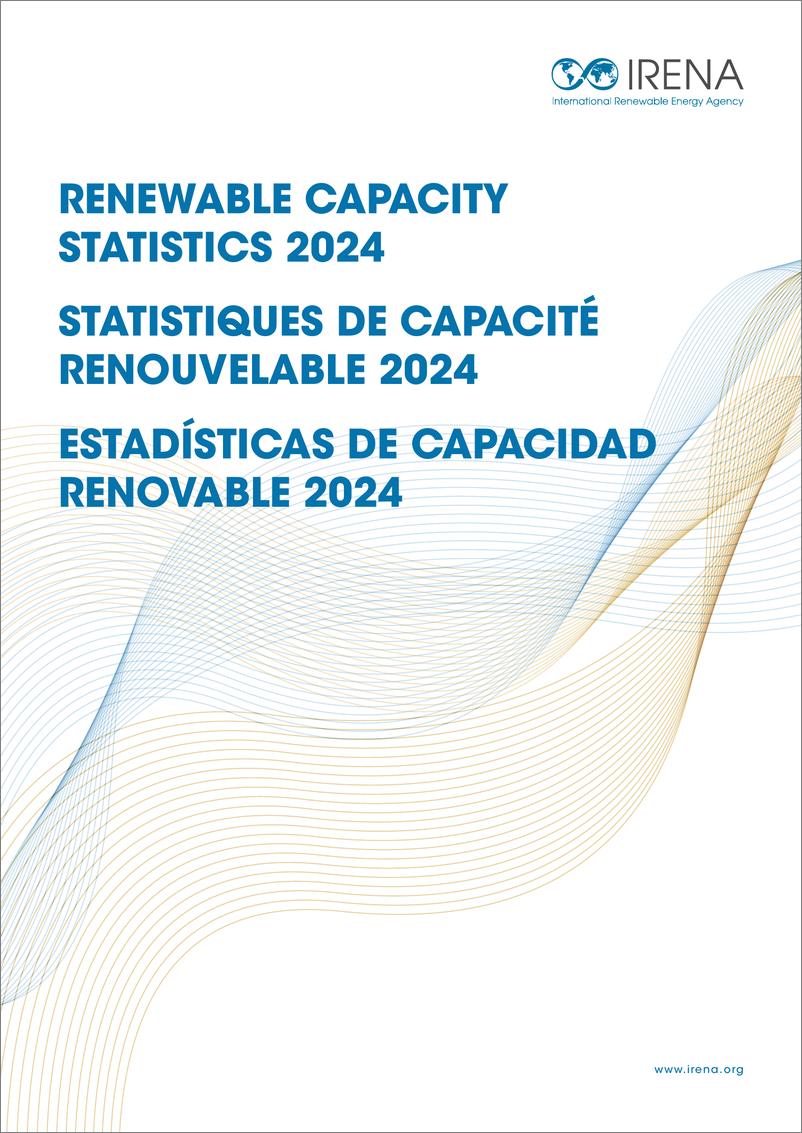 《全球可再生能源装机统计2024-英》 - 第1页预览图