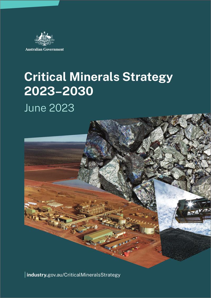 《澳洲关键矿物战略-64页》 - 第1页预览图