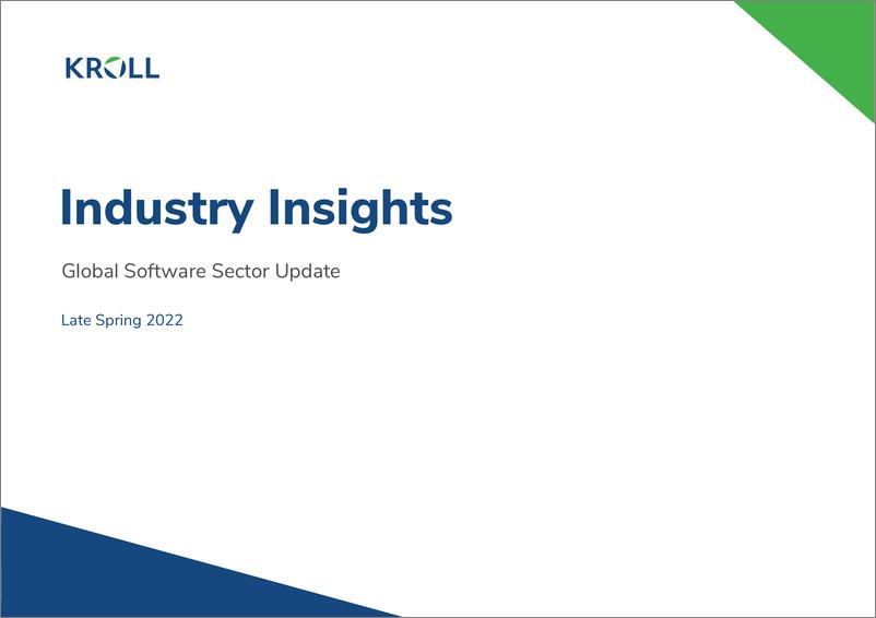 《2022年全球软件行业报告（英）-30页》 - 第1页预览图