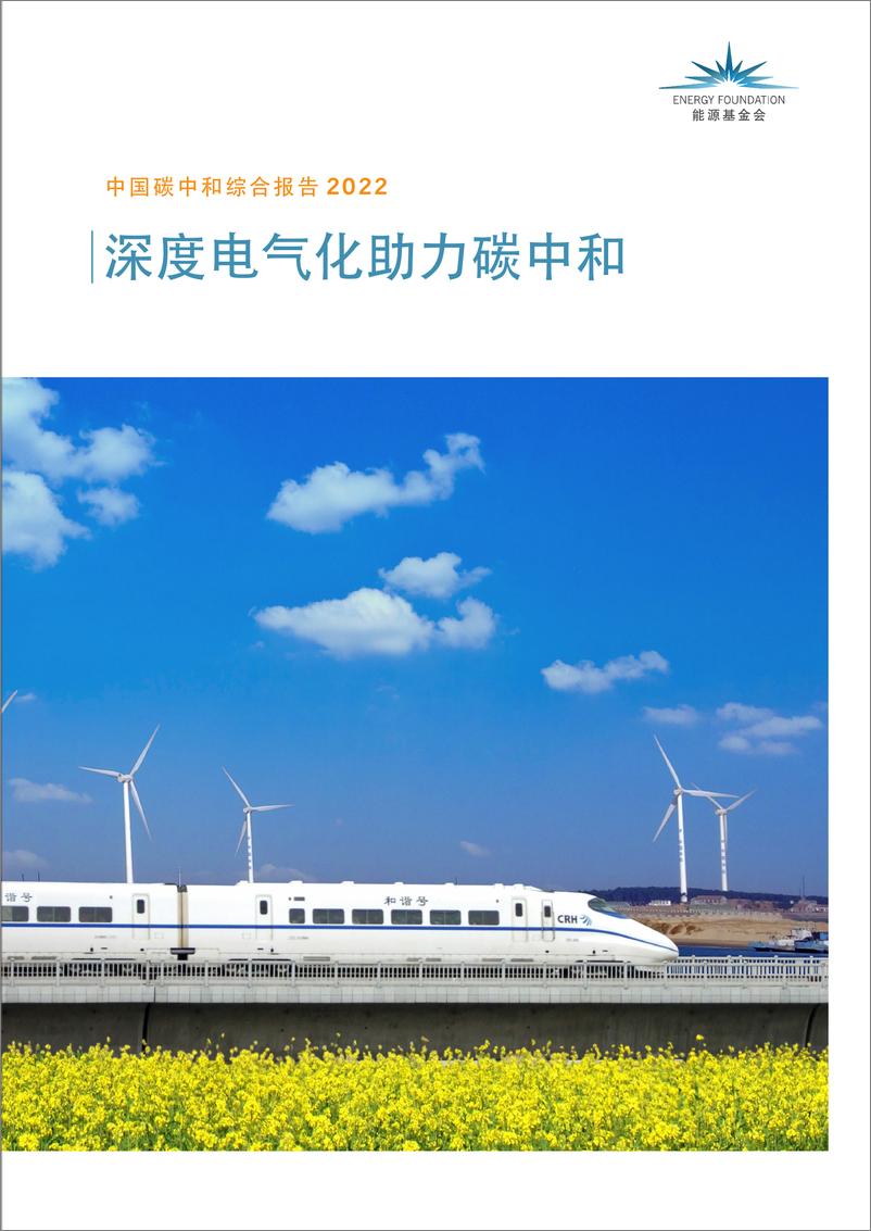 《中国碳中和综合报告2022：深度电气化助力碳中和-能源基金会》 - 第1页预览图