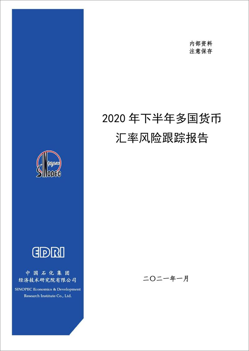 《2020年下半年多国货币汇率风险跟踪报告-中国石化-2021.1-121页》 - 第1页预览图