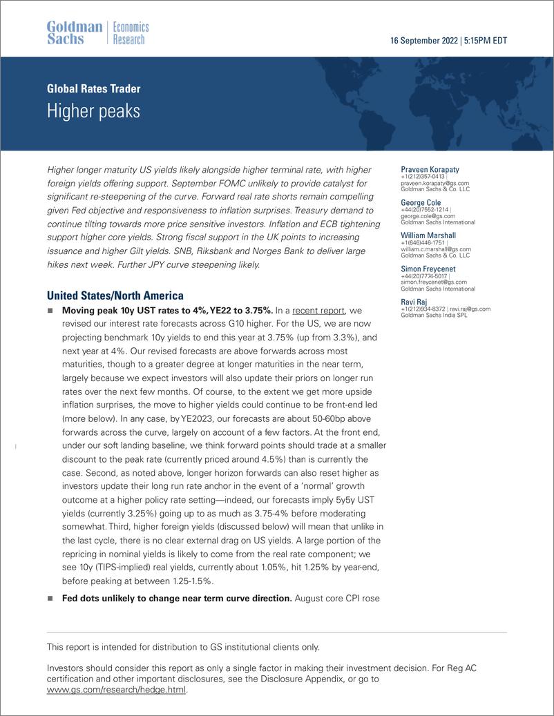 《Global Rates Trade Higher peaks(1)》 - 第1页预览图