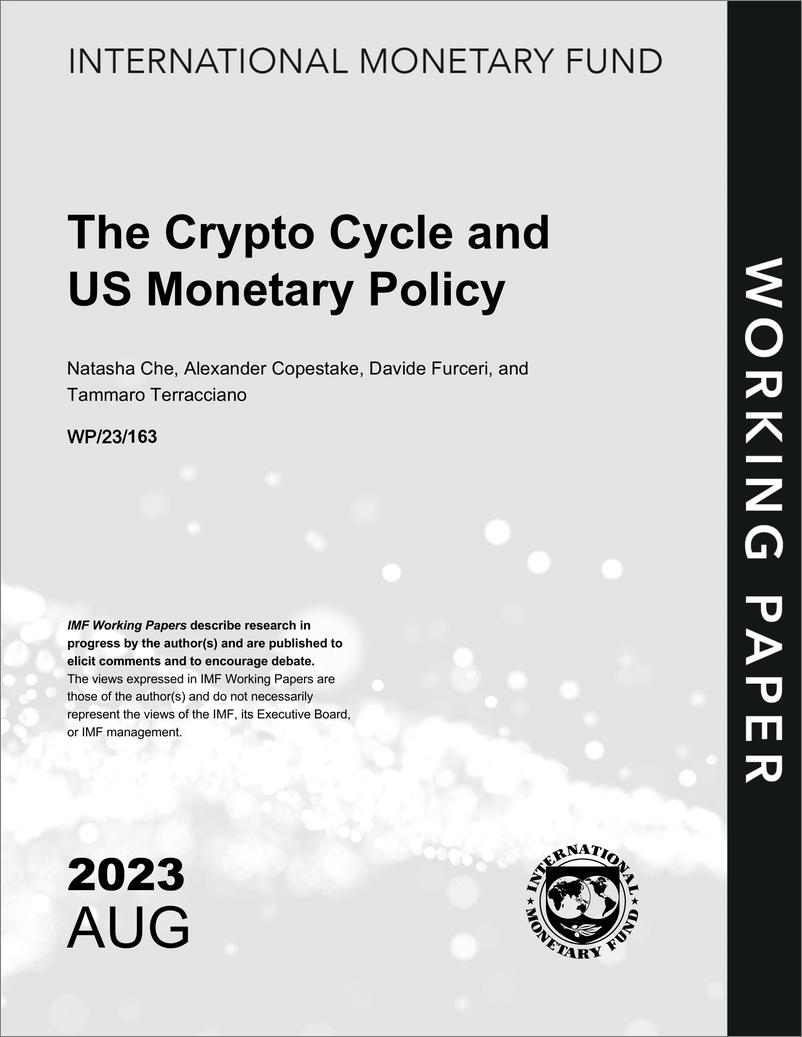 《IMF-加密货币周期与美国货币政策（英）-2023.8-57页》 - 第1页预览图