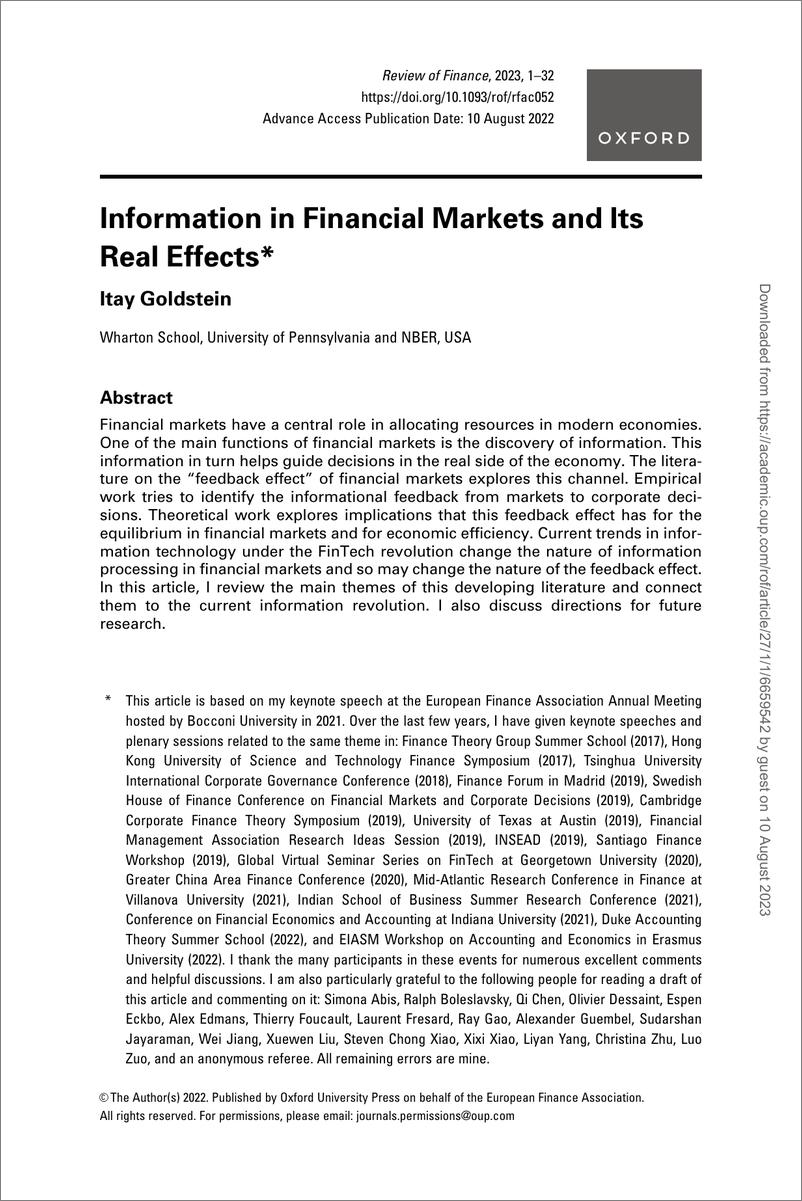 《RF -金融市场中的信息及其实际影响-32页》 - 第1页预览图