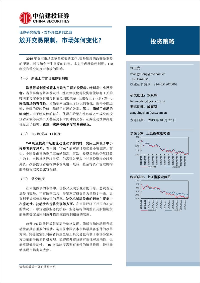 《对外开放系列之四：放开交易限制，市场如何变化？-20190122-中信建投-19页》 - 第1页预览图