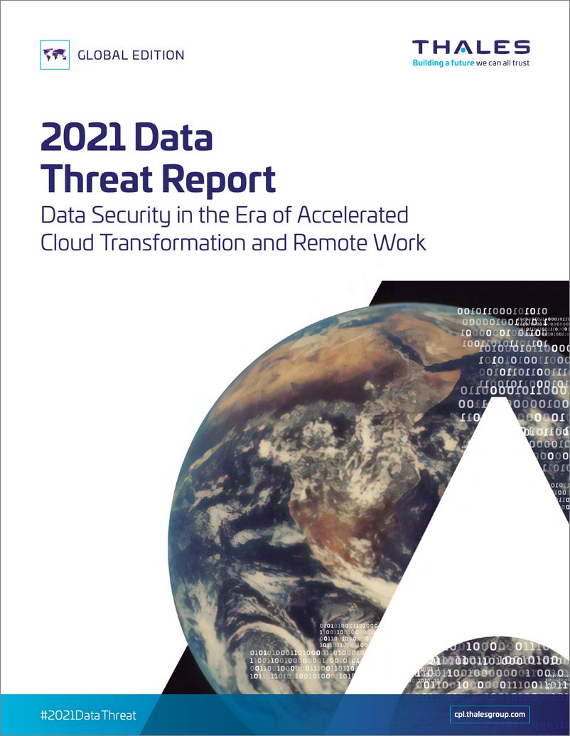 《THALES-2021年数据威胁报告（英文）-2021.6-28页》 - 第1页预览图