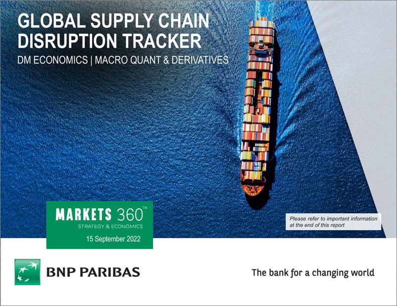 《GLOBAL SUPPLY CHAIN DISRUPTION TRACKER》 - 第1页预览图