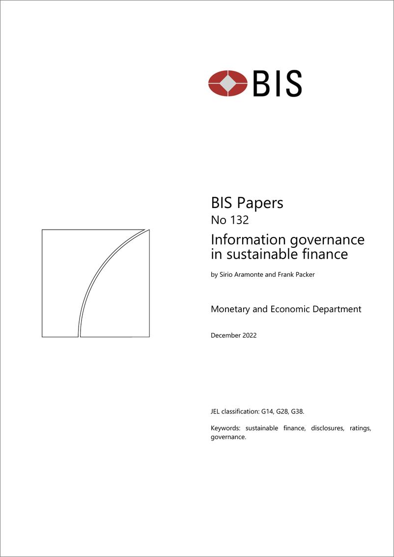 《国际清算银行-可持续金融中的信息治理（英）-2022.12-25页》 - 第1页预览图