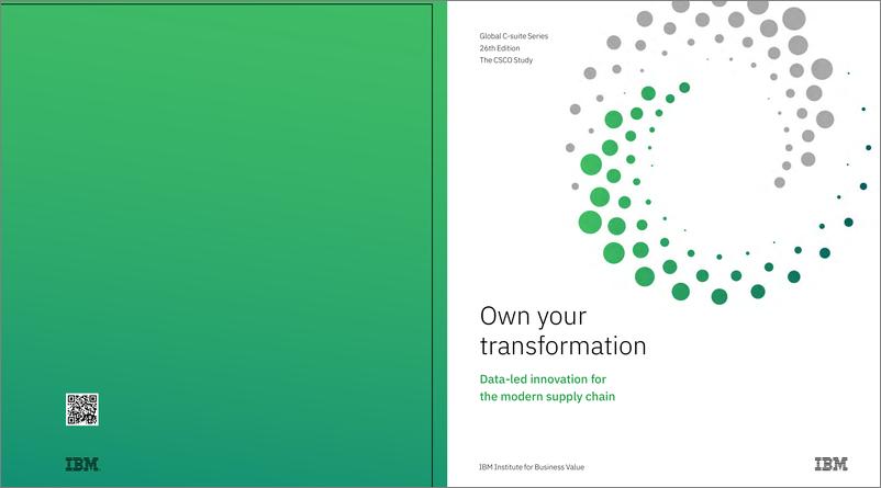 《IBM-拥有你的转变-实现以数据为导向的现代供应链创新（英）-2022.9-31页》 - 第1页预览图