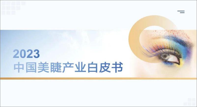《全联美容化妆品业商会：2023中国美睫产业白皮书》 - 第1页预览图