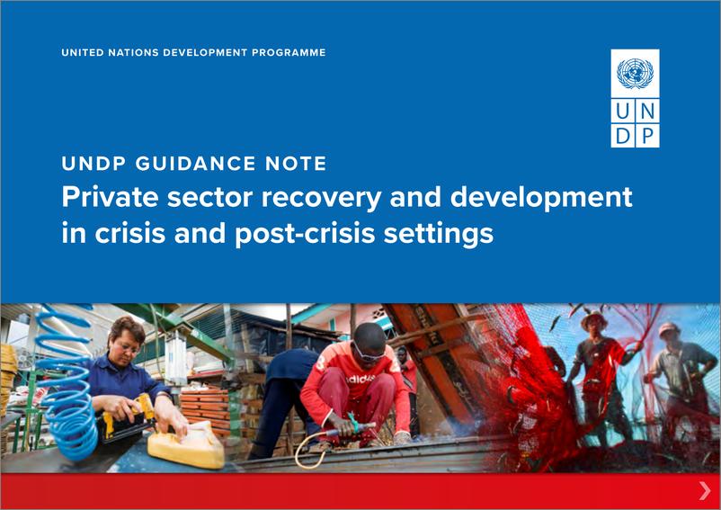 《UNDP-危机和危机后环境中的私营部门复苏与发展（英）-2023-74页》 - 第1页预览图