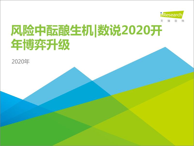 《风险中酝酿生机+数说2020开年博弈升级》 - 第1页预览图