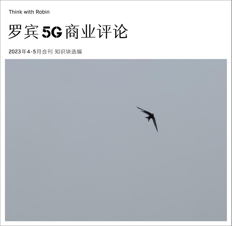 《罗宾5G商业评2023年04-05合刊-120页》 - 第1页预览图