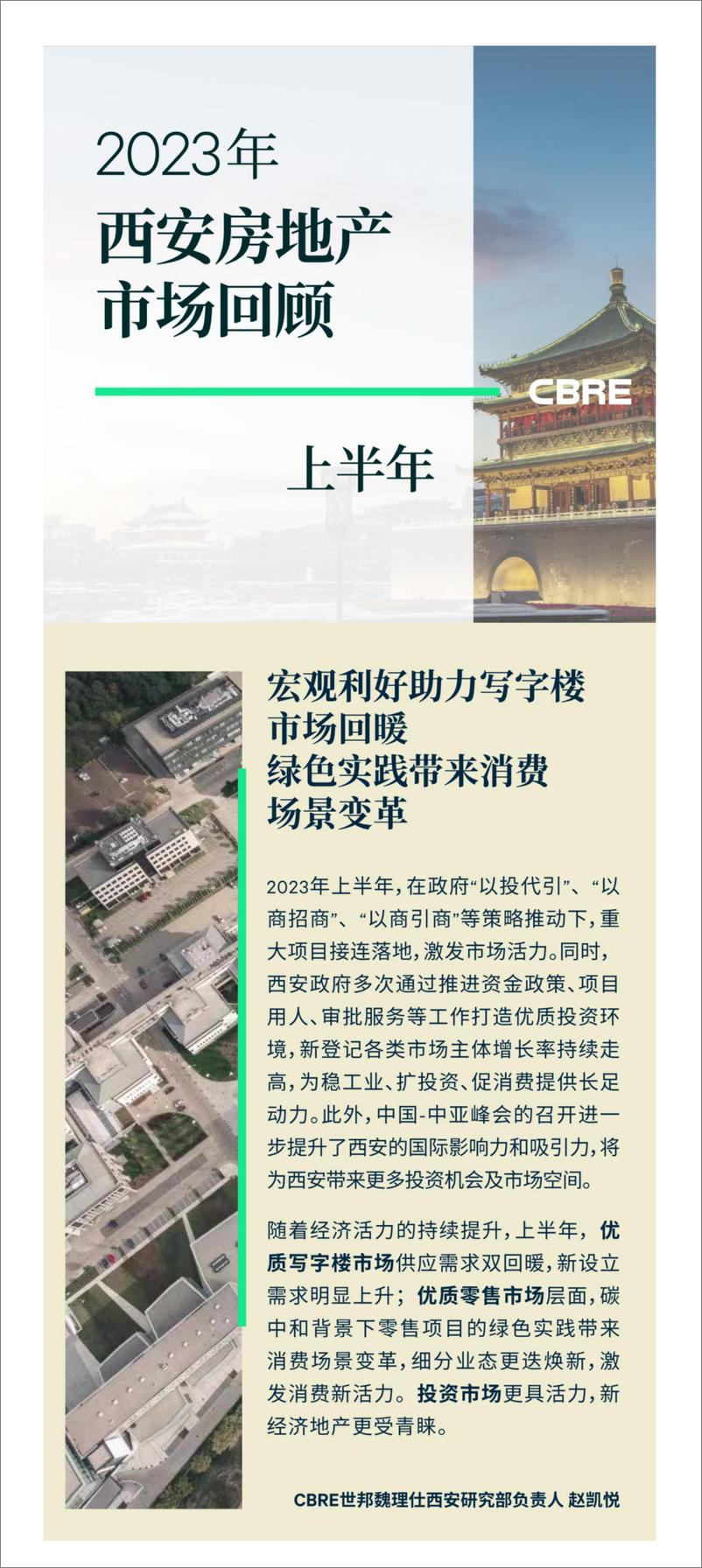 《2023年上半年西安房地产市场回顾-6页》 - 第1页预览图