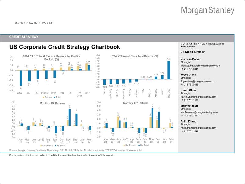 《Morgan Stanley Fixed-US Credit Strategy US Credit Strategy Chartbook-106803961》 - 第1页预览图