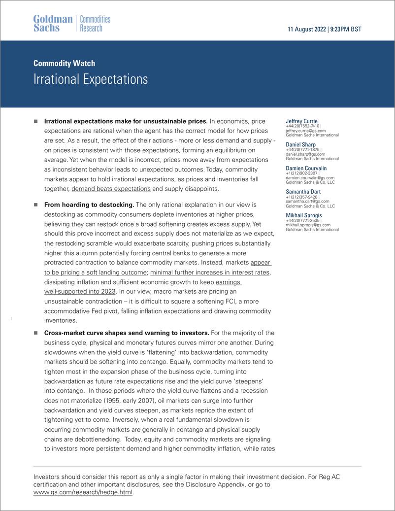 《Commodity Watc Irrational Expectations(1)》 - 第1页预览图