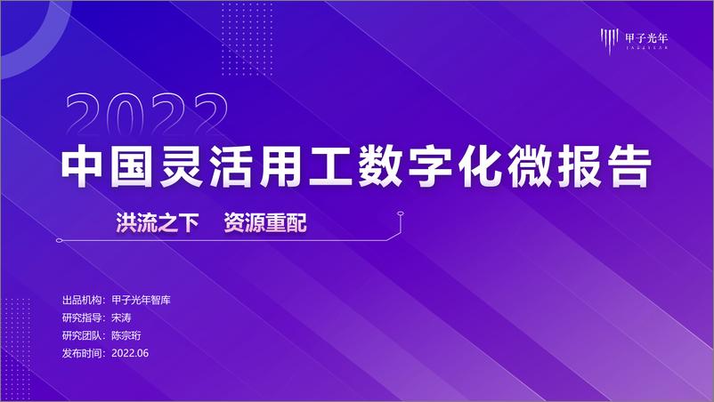 《中国灵活用工数字化微报告-甲子光年-11页》 - 第1页预览图