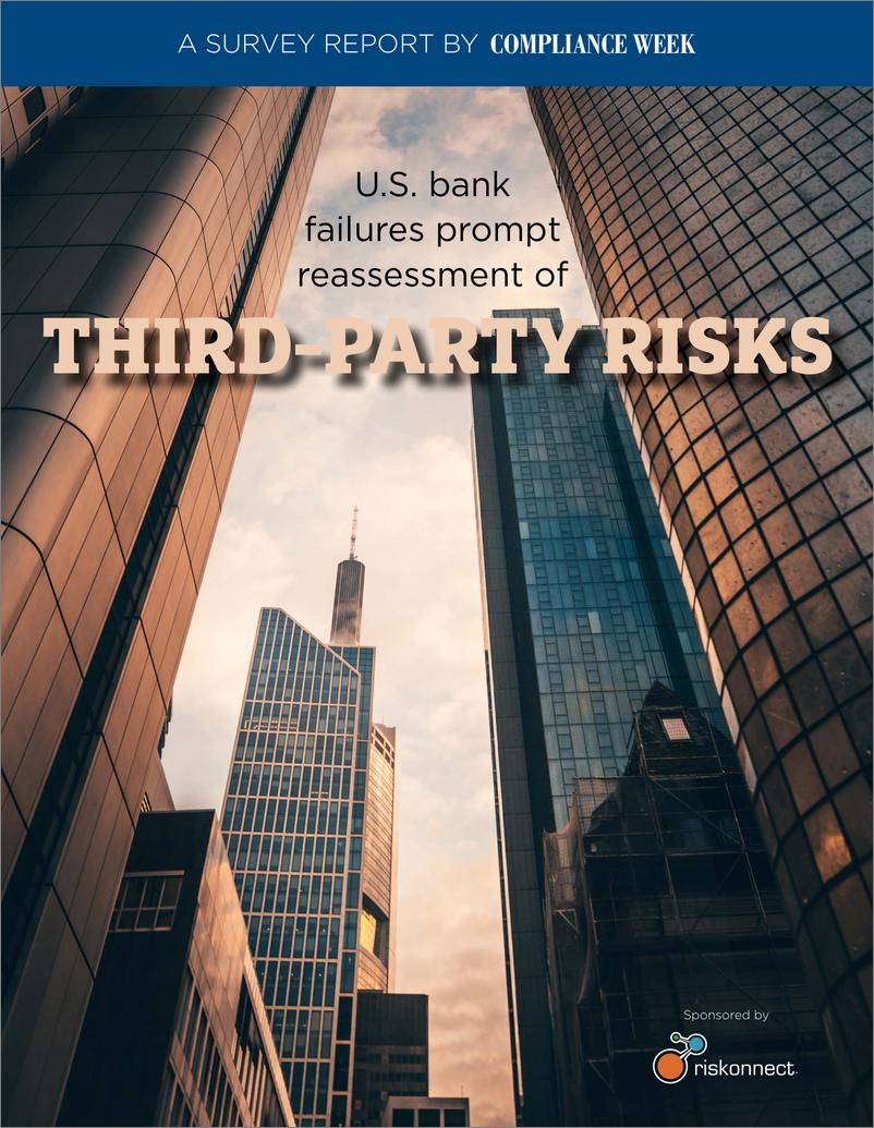 《Riskonnect+美国银行倒闭促使重新评估第三方风险-英-20页》 - 第1页预览图